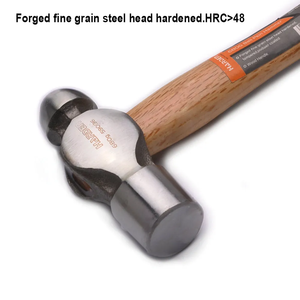 Harden Ball Pein Hammer with Oak Wood 0.91kg