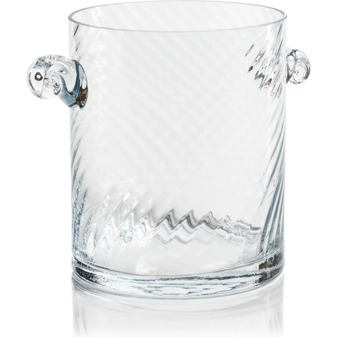 Harrow Swirl Glass Ice Bucket