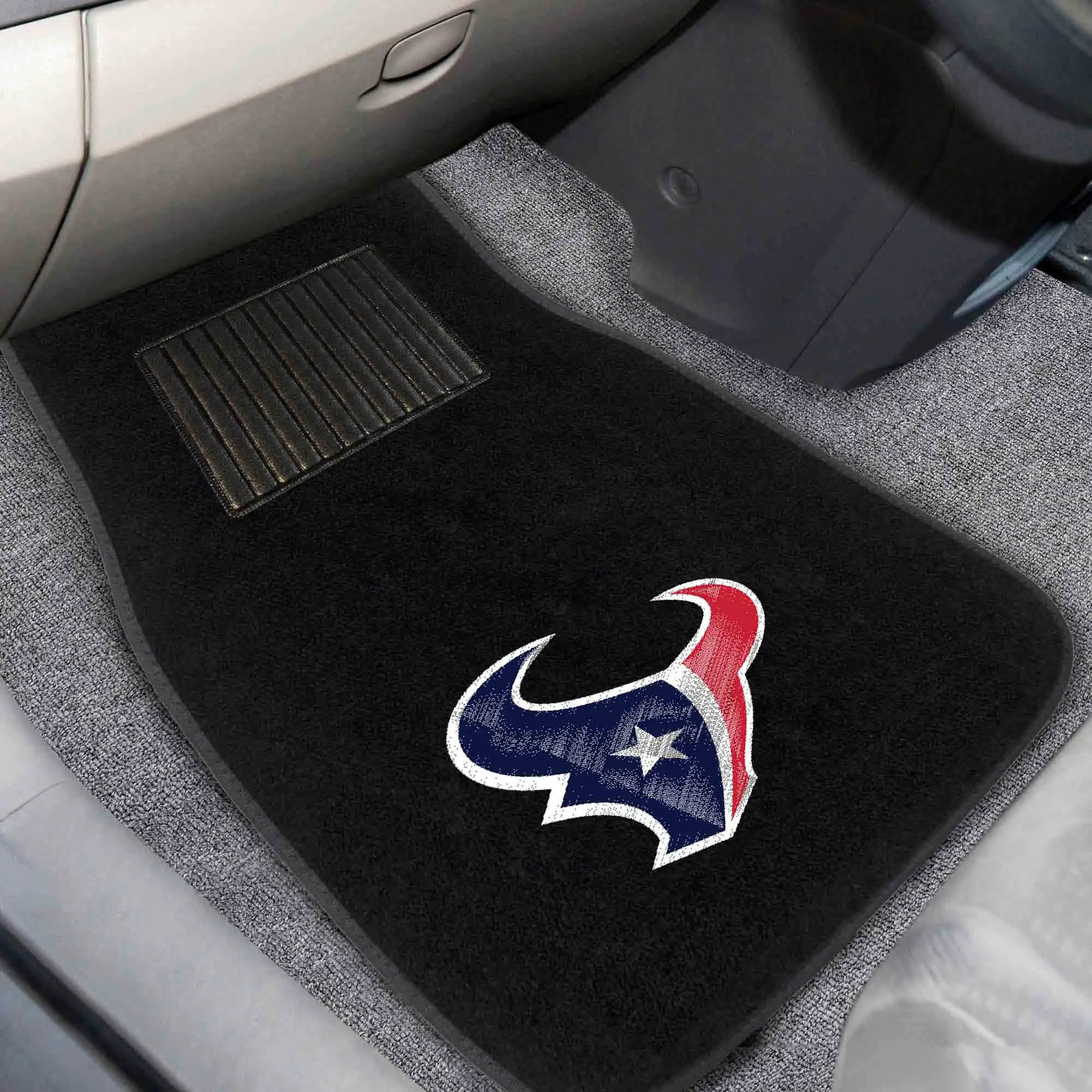 Houston Texans Embroidered Car Mat Set - 2 Pieces