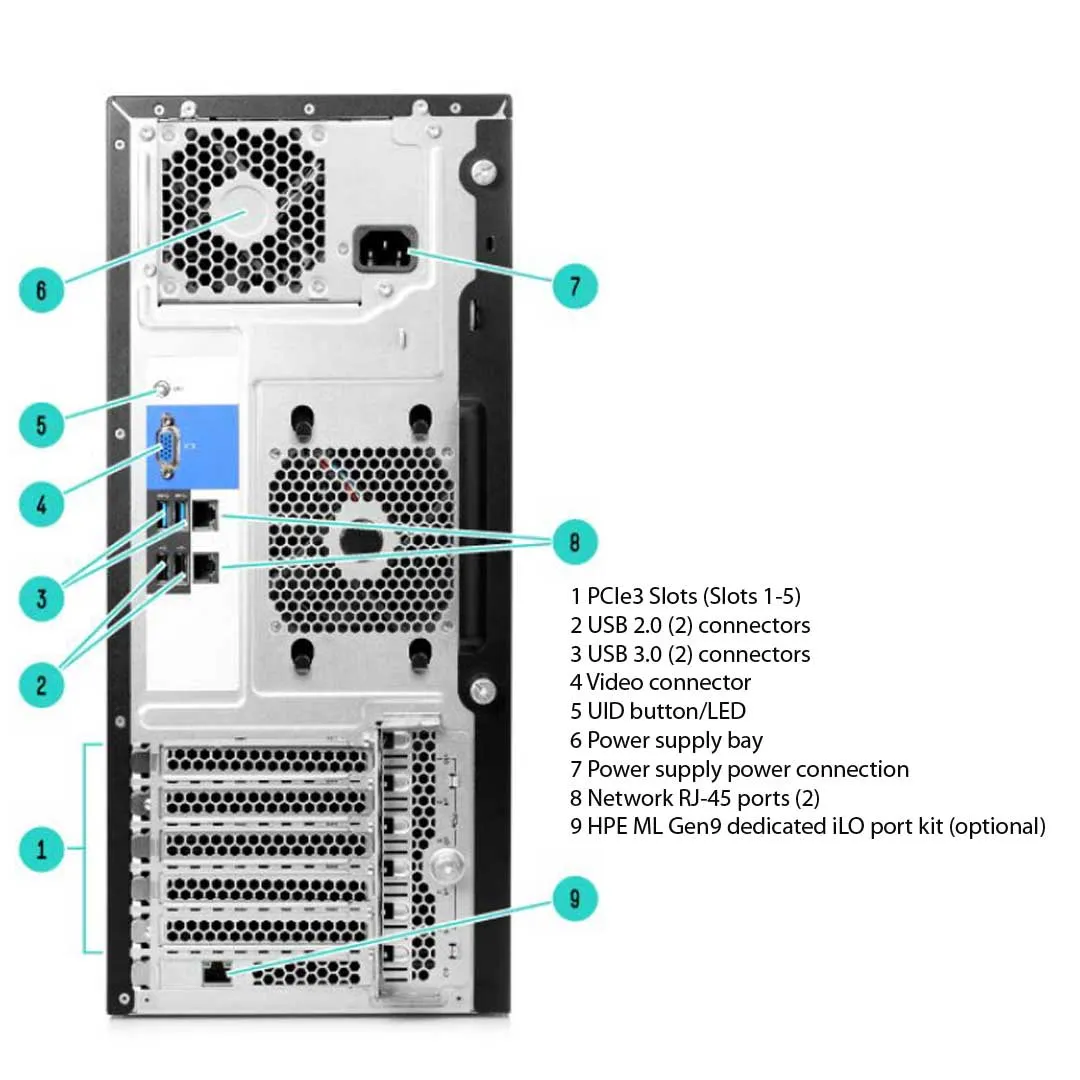 HPE ProLiant ML110 Gen9 Hot-Plug 8 SFF Server Chassis | 776935-B21