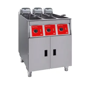 HS077-1PH FriFri Super Easy 633 Electric Free-standing Fryer Triple Tank Triple Basket without Filtration 3x7.5kW Single Phase