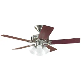 Hunter Studio 52 In. Brushed Nickel Ceiling Fan with Light Kit