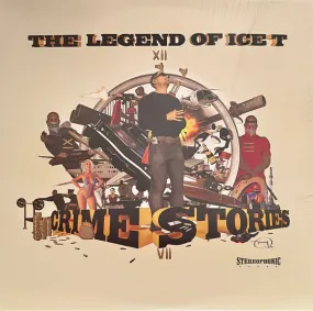 Ice-T – The Legend Of Ice T - Crime Stories 3xLP Clear W/ Red Splatter Color Vinyl LP Record