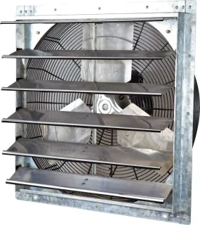 ILG8SF24V - iLIVING 24 Inch Variable Speed Shutter Exhaust Fan, Wall-Mounted