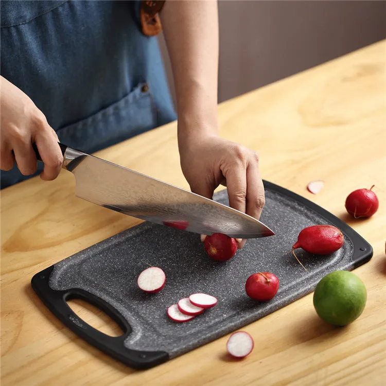 Imitation Marble Three-piece PP Hangable Plastic Vegetable Cutting Set Cutting Board Cutting Board