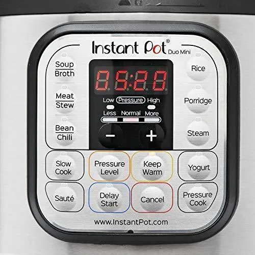 Instant Pot Duo Mini 7-in-1 Electric Pressure Cooker, Sterilizer, Slow Cooker, Rice Cooker, Steamer, Saute, Yogurt Maker, and Warmer, 3 Quart, 11 One-Touch Programs