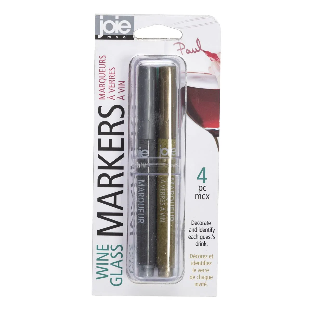 Joie Wine Glass Markers  Set of 4