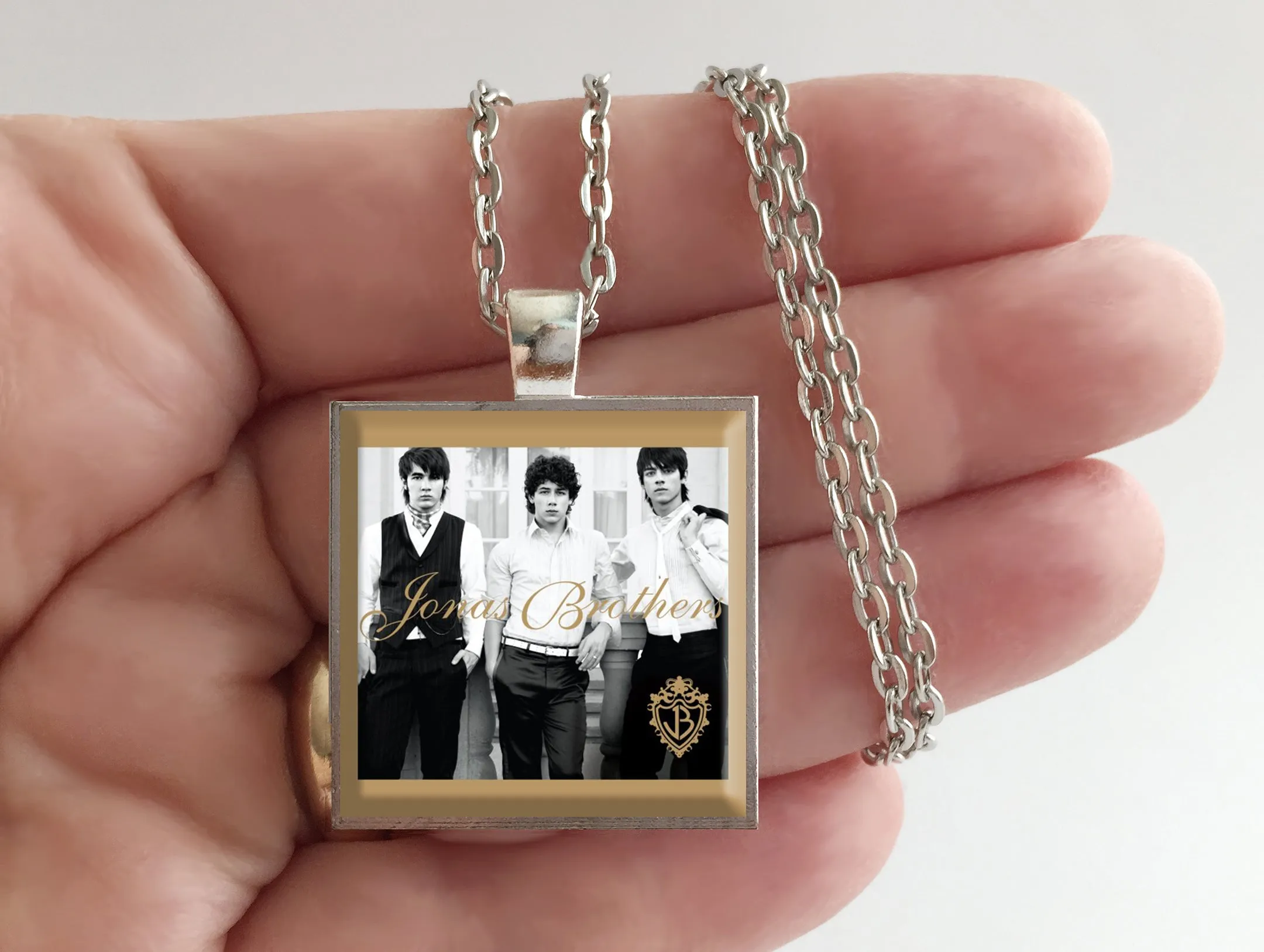 Jonas Brothers - Self Titled - Album Cover Art Pendant Necklace