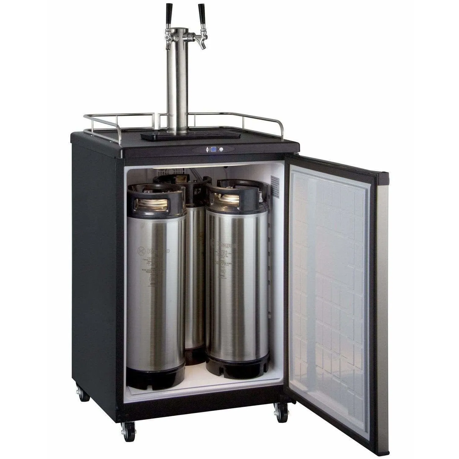 Kegco 24" Wide  Dual Tap Stainless Steel Home Brew Kegerator HBK163S-2