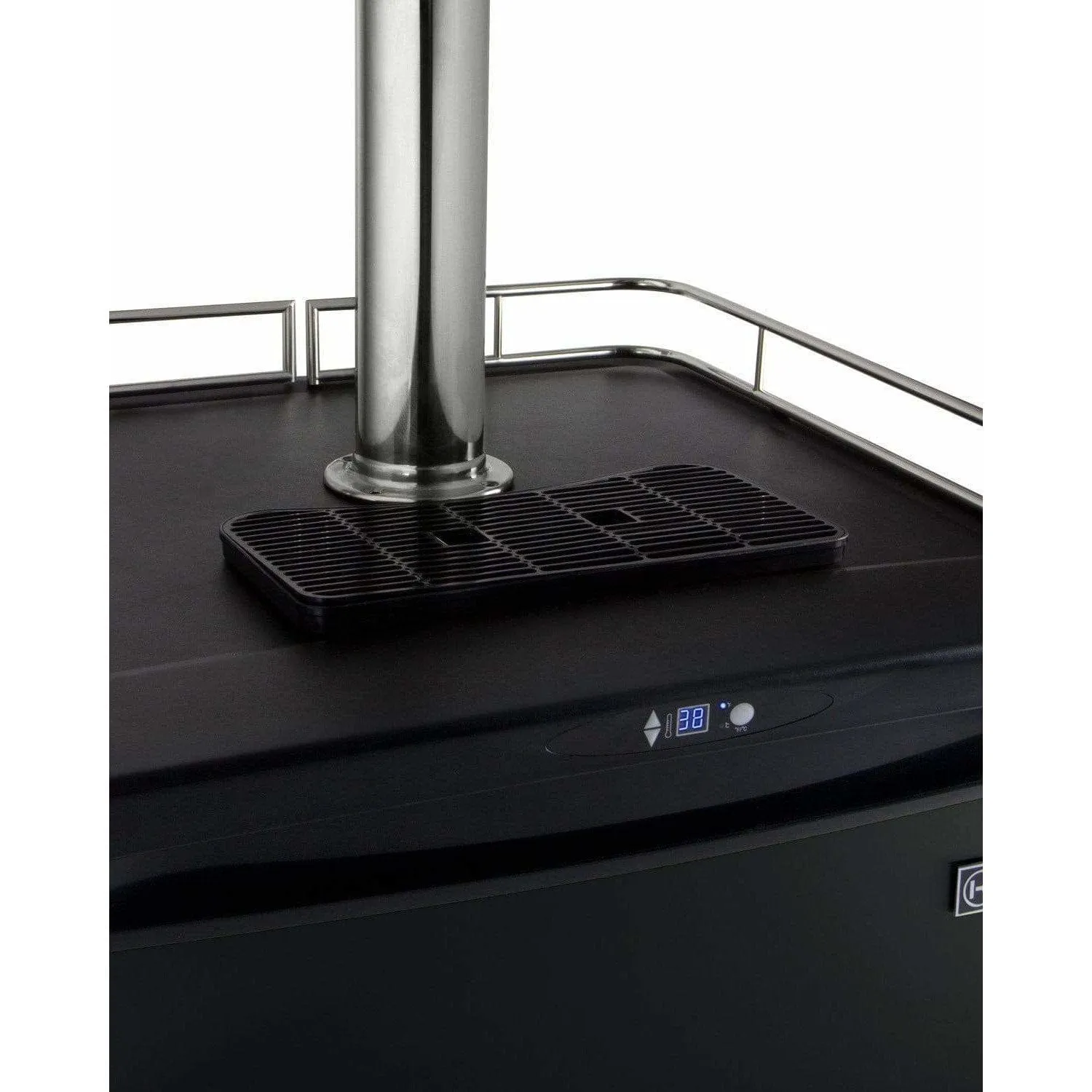 Kegco 24" Wide Kombucha Dual Tap Black Kegerator KOM163B-2