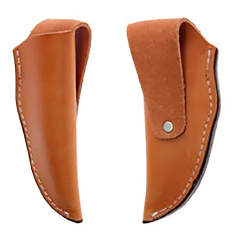 Knife Sheath Leather - SH340 - 1-1/2" opening and a 5 1/4" length.