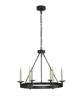 Launceton Small Ring Chandelier, Bronze