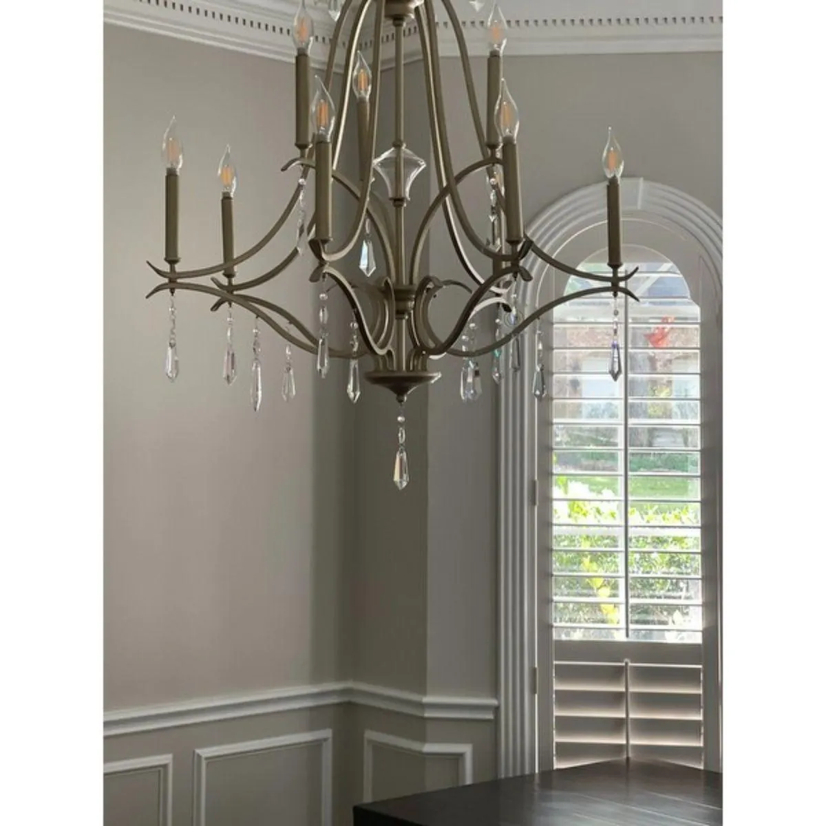 Laurel Estate 32 in. 9 Lights Chandelier Gold finish