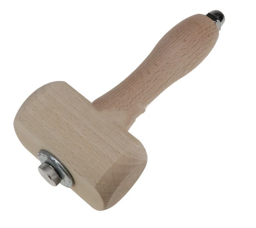 Leather Maul - Wooden Leather Hammer - Leathercraft Maul - Working Hammer - Working Tools Supplies - Punch -  Hole Punching Hammer Hardware