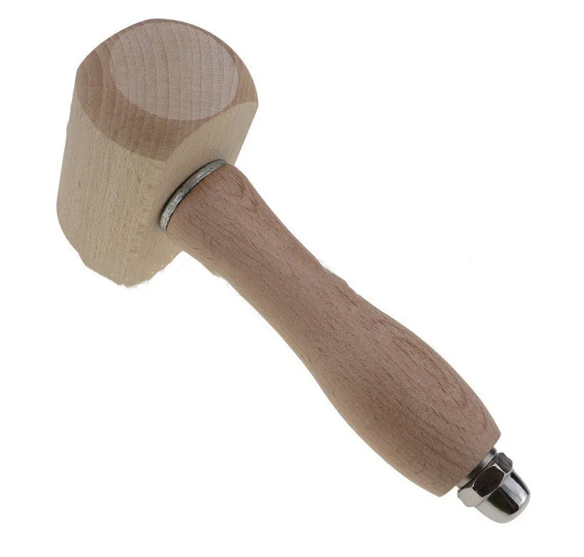 Leather Maul - Wooden Leather Hammer - Leathercraft Maul - Working Hammer - Working Tools Supplies - Punch -  Hole Punching Hammer Hardware