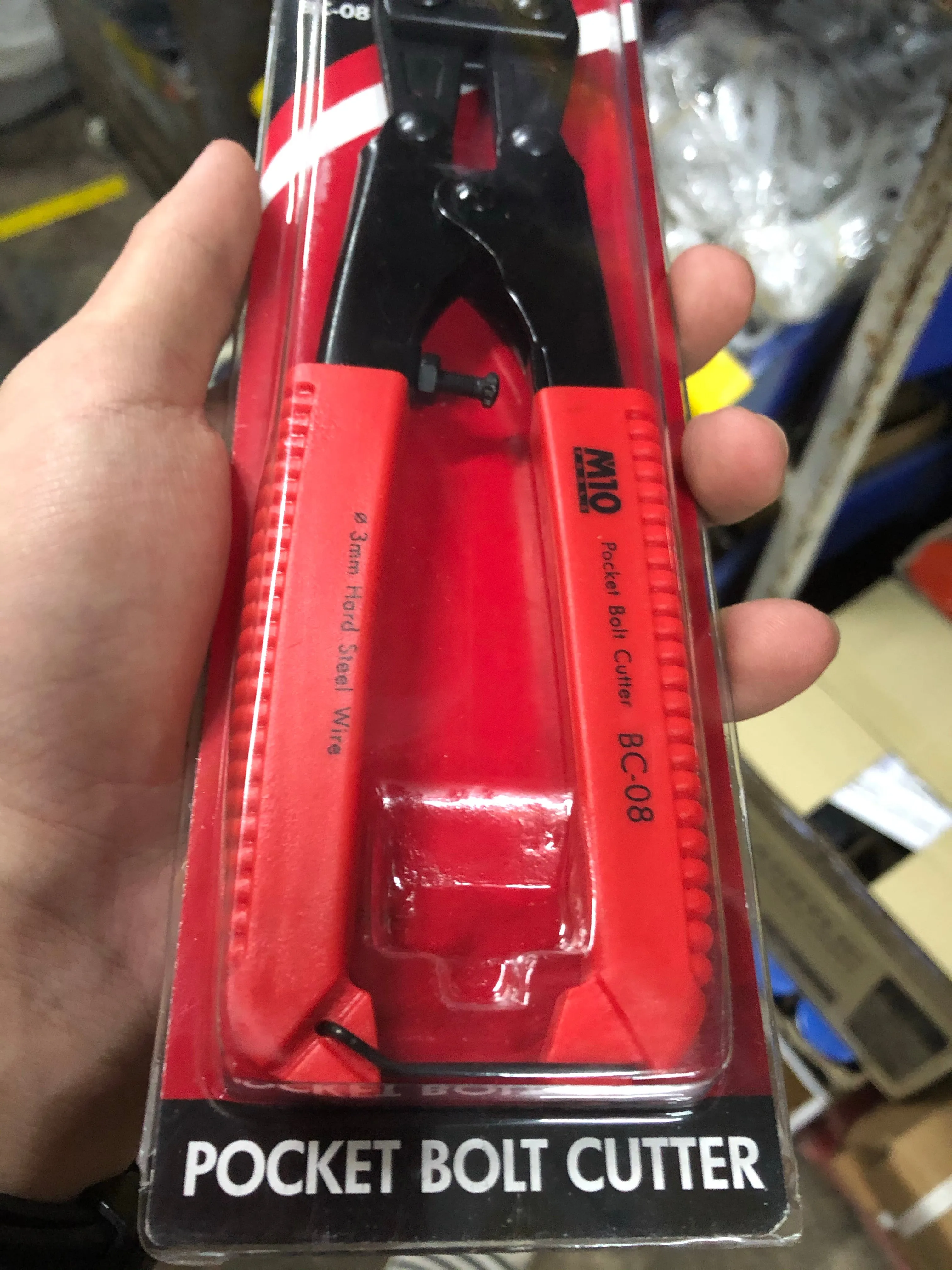 M10 Pocket Bolt Cutter 3mm Hard Steel Wire | Model : 009-035-08 (BC-08)