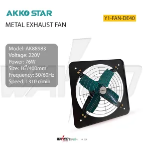 METAL EXHAUST FAN - 76W - AKKO STAR