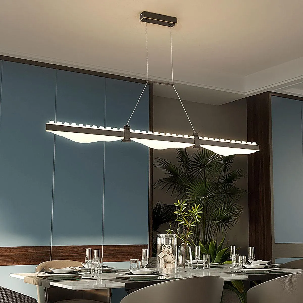 Metal Line Chandelier | Modern Chandelier for Dining Room