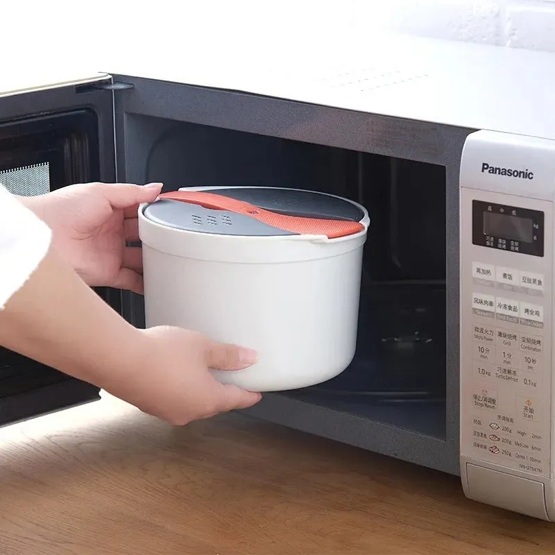 Microwave Rice Cooker - Portable Food Container Multifunction Steamer