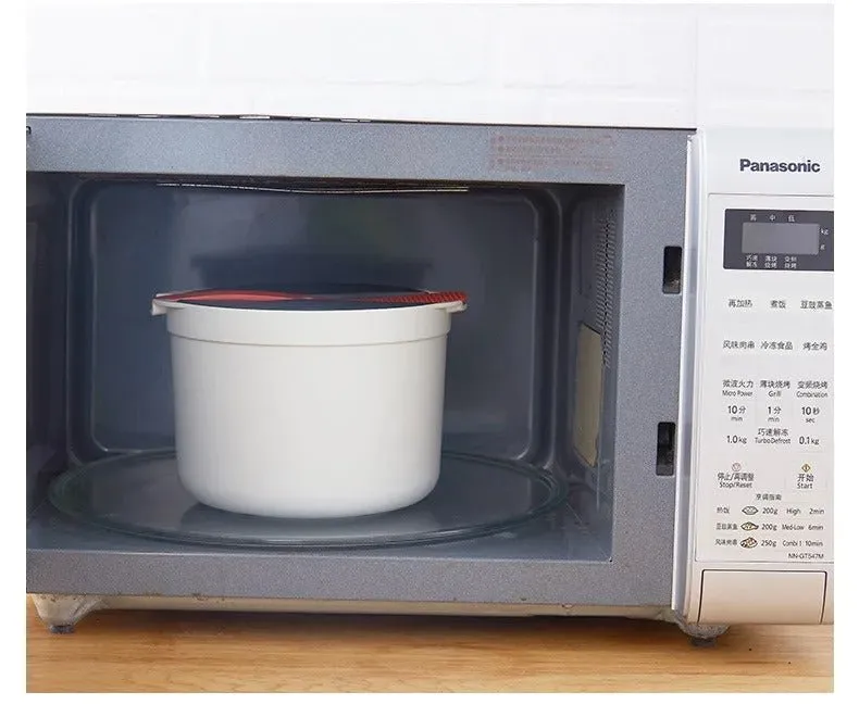 Microwave Rice Cooker - Portable Food Container Multifunction Steamer