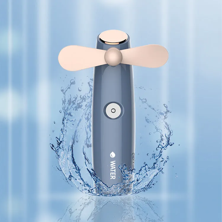 Mini fan hanging neck hand-held hydrator creative automatic spray student usb