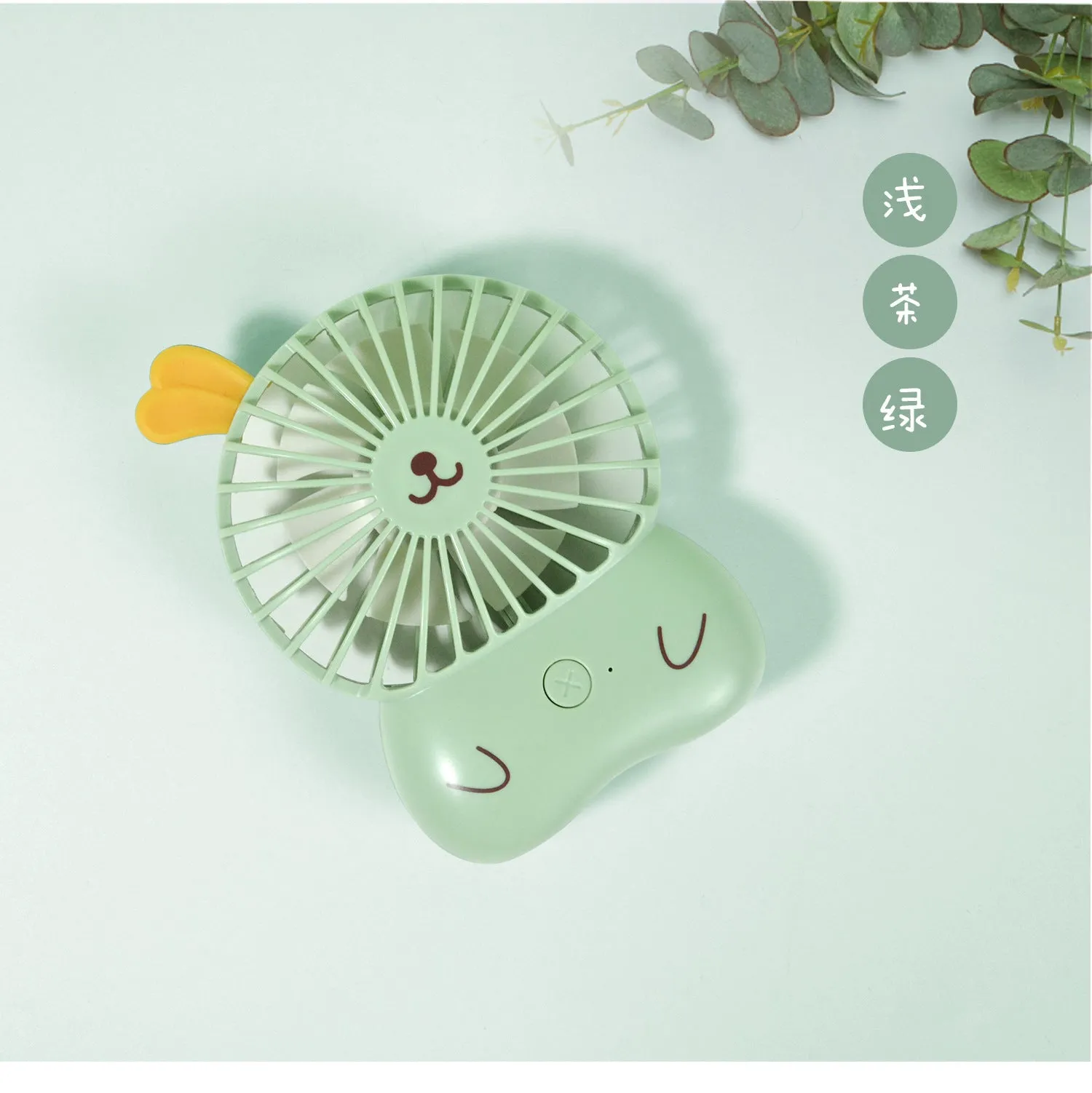 Mini fan hangs neck holding creative student outdoor portable usb