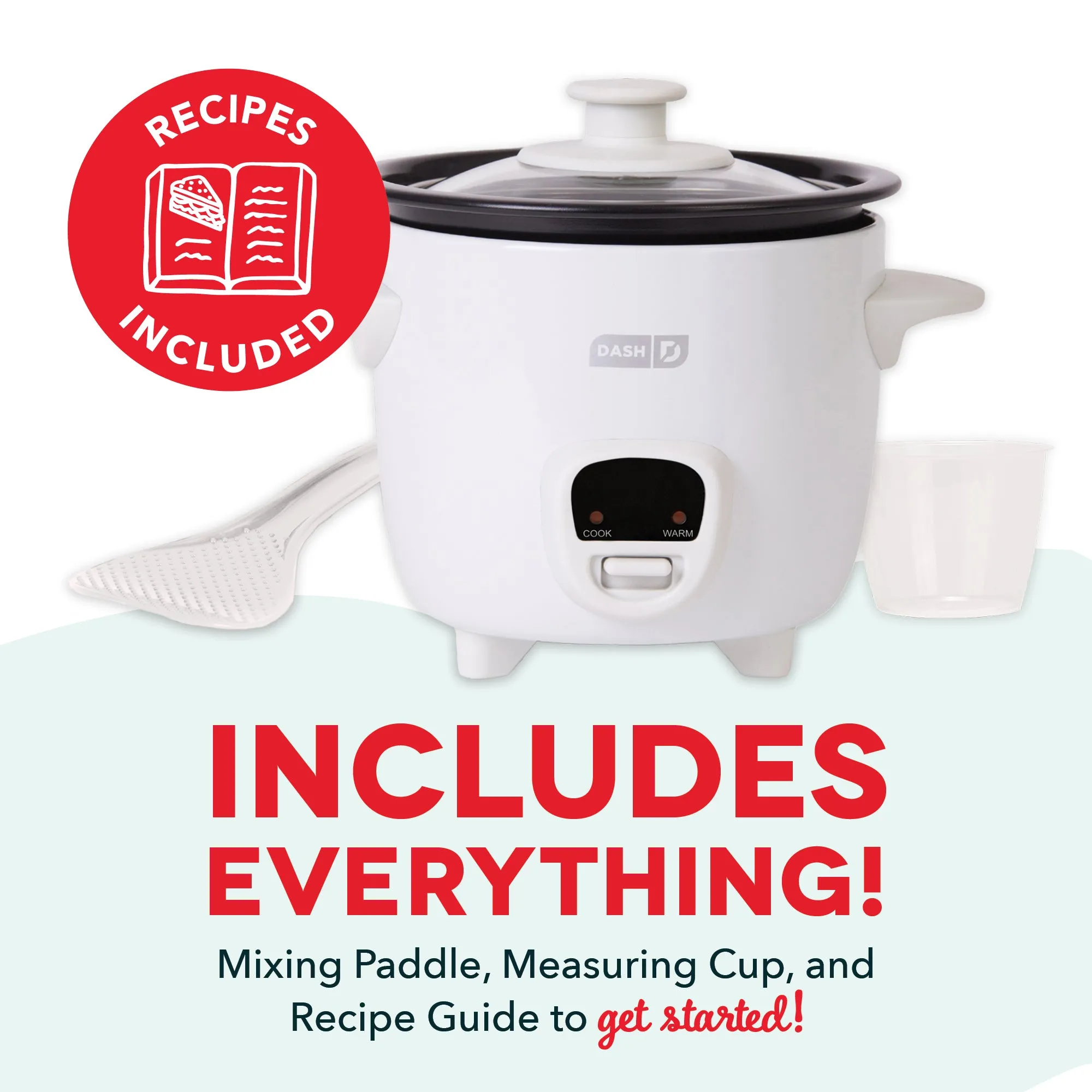 Mini Rice Cooker with Keep Warm