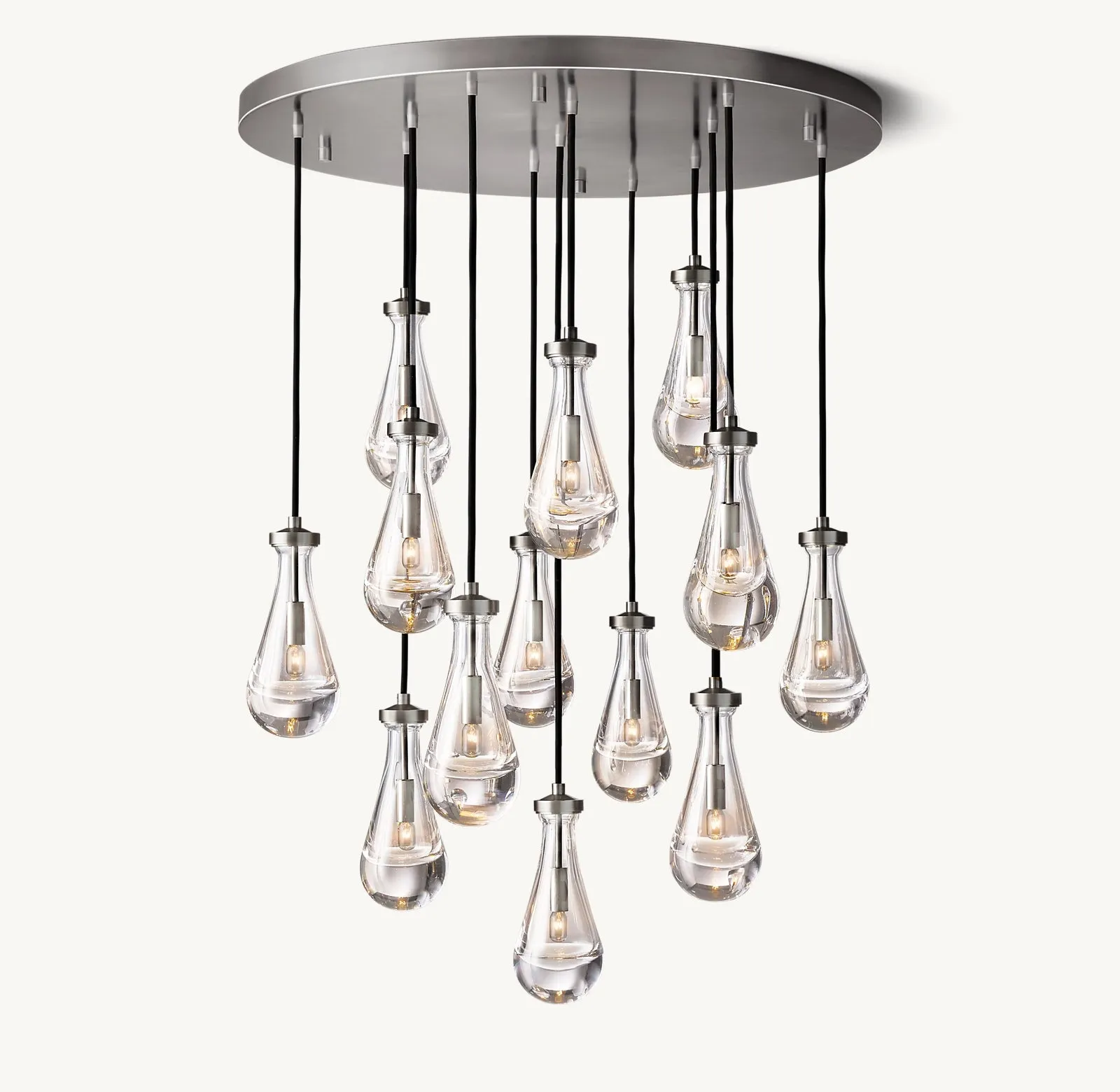 Modern Floating Raindrop Chandelier for Living Room/Staircase/Foyer