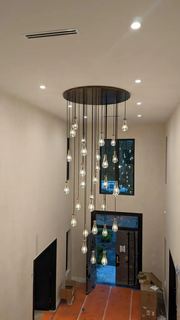 Modern Floating Raindrop Chandelier for Living Room/Staircase/Foyer