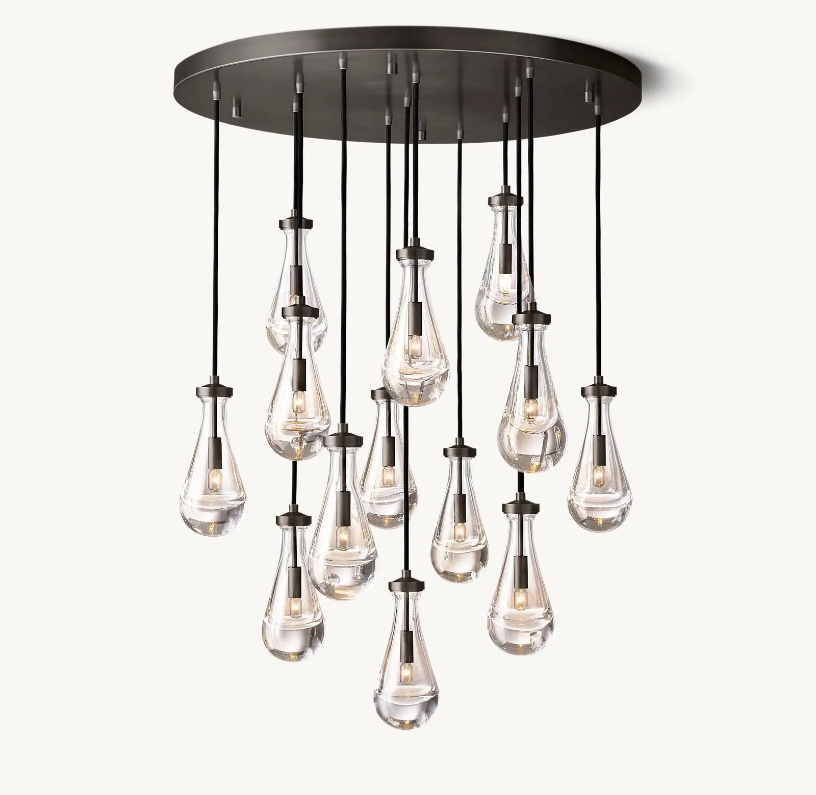 Modern Floating Raindrop Chandelier for Living Room/Staircase/Foyer