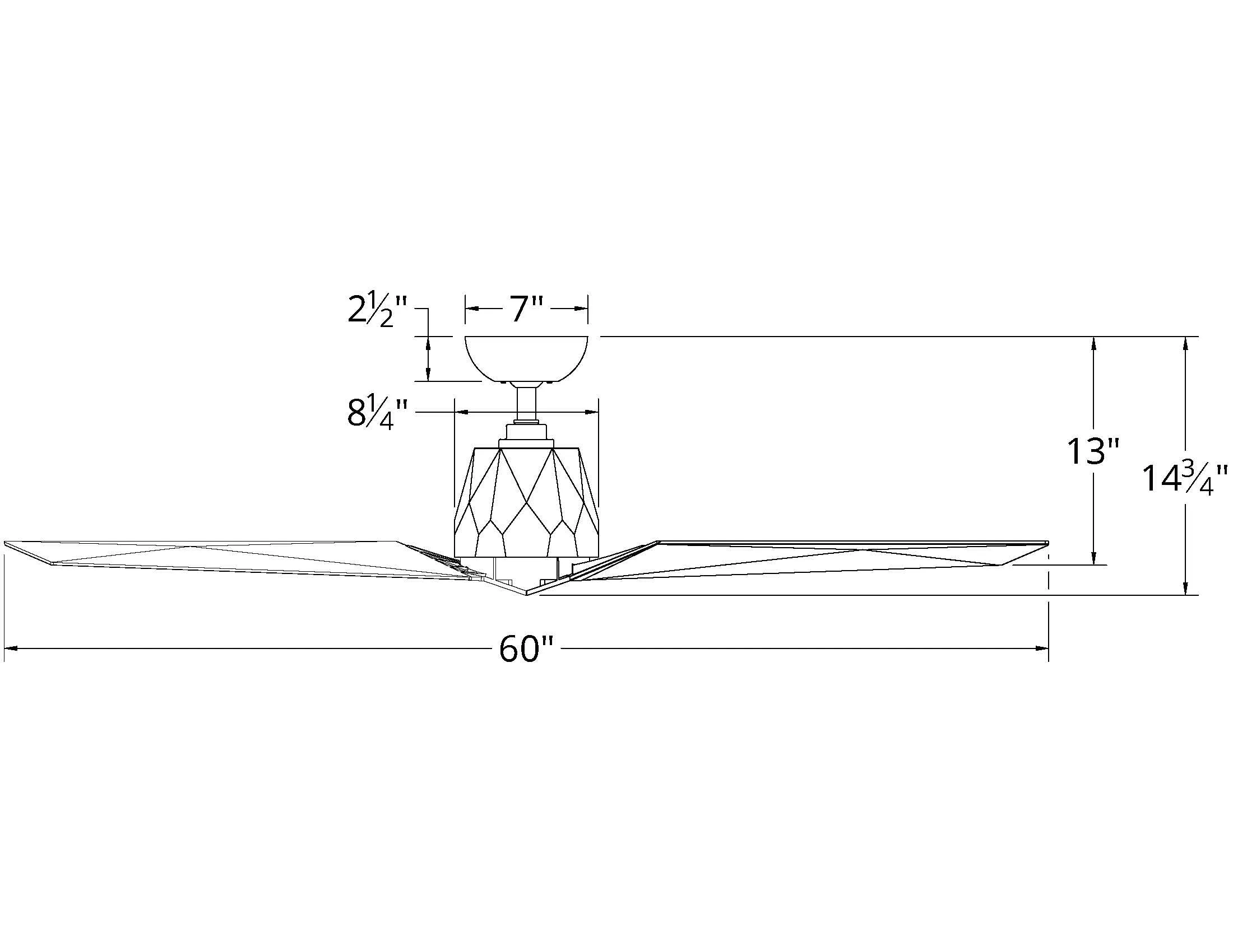 Modern Forms FR-W1810-60 Vortex 60" Ceiling Fan