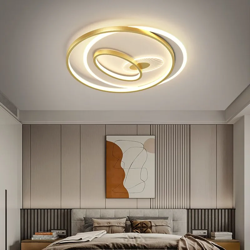 Modern Style New Product Led Chandeliers Home Ceiling Lamp Master Bedroom Room Simple Creative Personality Lighting Gold Lustre