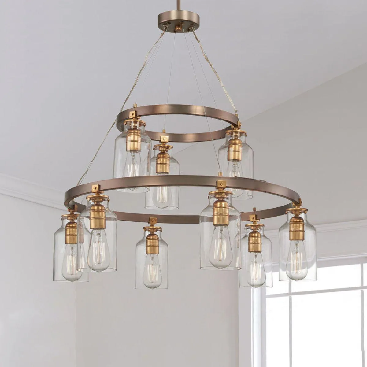 Morrow 29 in. 9 Lights Chandelier Bronze finish