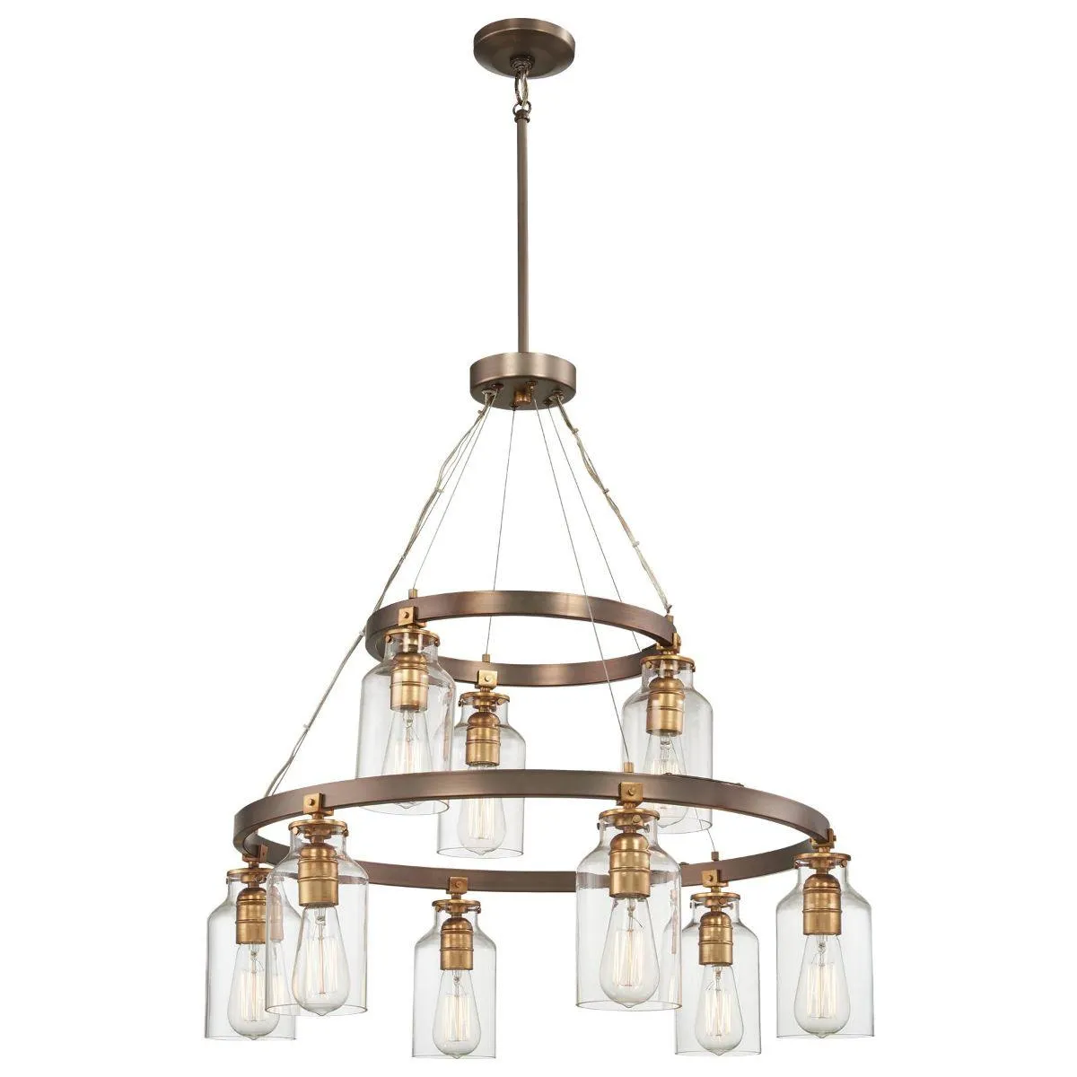 Morrow 29 in. 9 Lights Chandelier Bronze finish