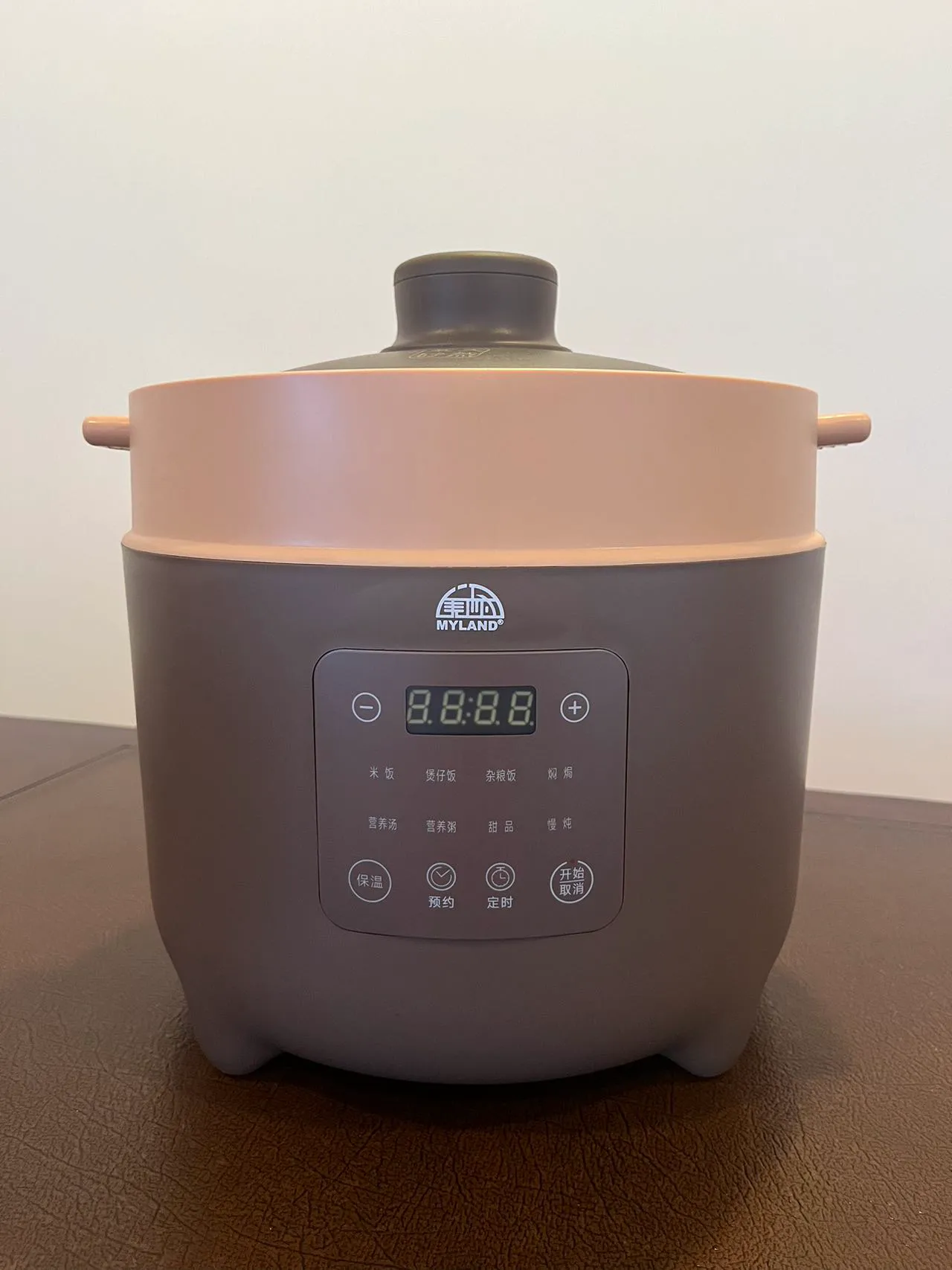 Myland 8-cup/4L natural purple clay rice cooker ERCP080