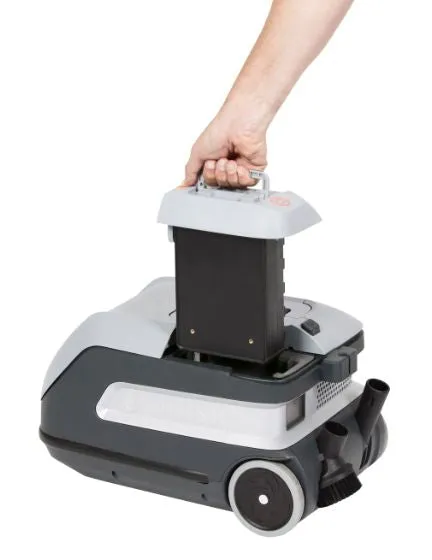 Nilfisk VP600 Battery Powered Vacuum Cleaner Re-Chargeable Lithium Ion Battery 30/60 Mins Run Time