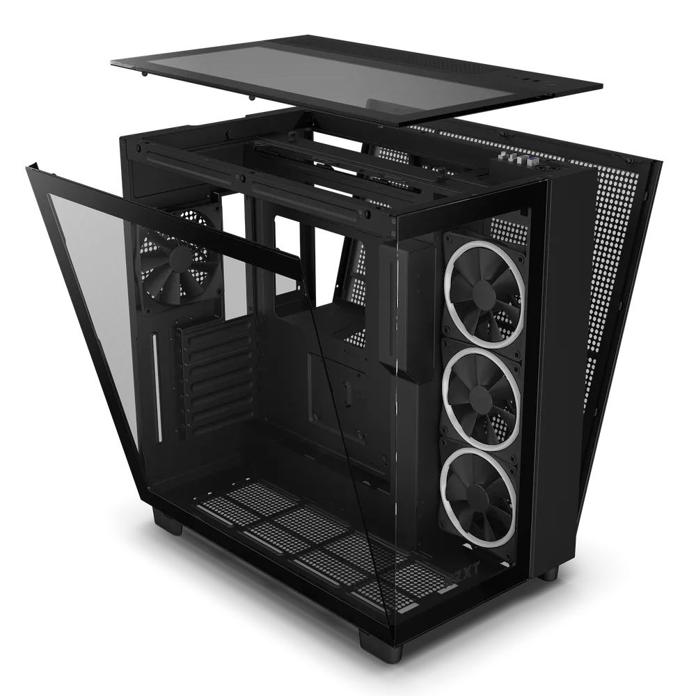 【NZXT 2024 聖誕跨年優惠】NZXT H9 ELITE Matte Black 啞光黑色 ARGB Tempered Glass ATX Case CM-H91EB-01