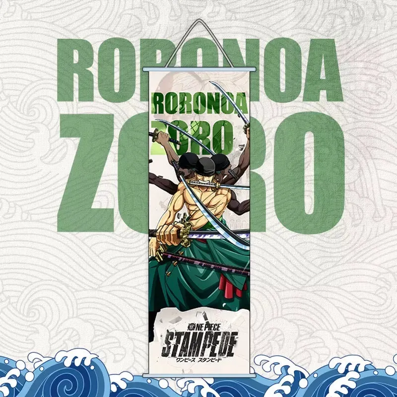 One Piece | Roronoa Zoro Anime Poster Wall Scroll | 70 x 25 Cm |