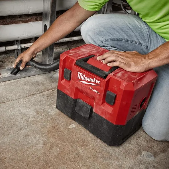 Open Box - Milwaukee M12 FUEL 12-Volt Lithium-Ion Cordless 1.6 Gal. Wet/Dry Vacuum (Tool-Only), Reds / Pinks