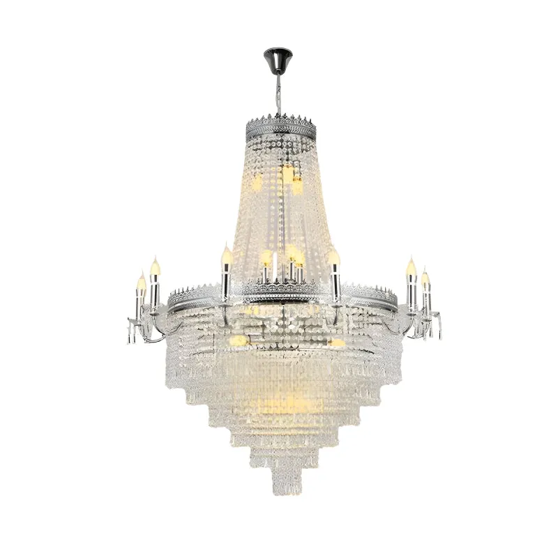 Opio | Classical Large Crystal Candle Ceiling Chandelier