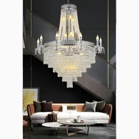 Opio | Classical Large Crystal Candle Ceiling Chandelier