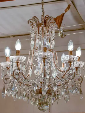 Pair of antique Italian chandeliers