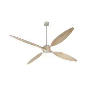 PAPILLON 80" WIFI CEILING FAN- WEATHERED GRAY/ SATIN NICKEL