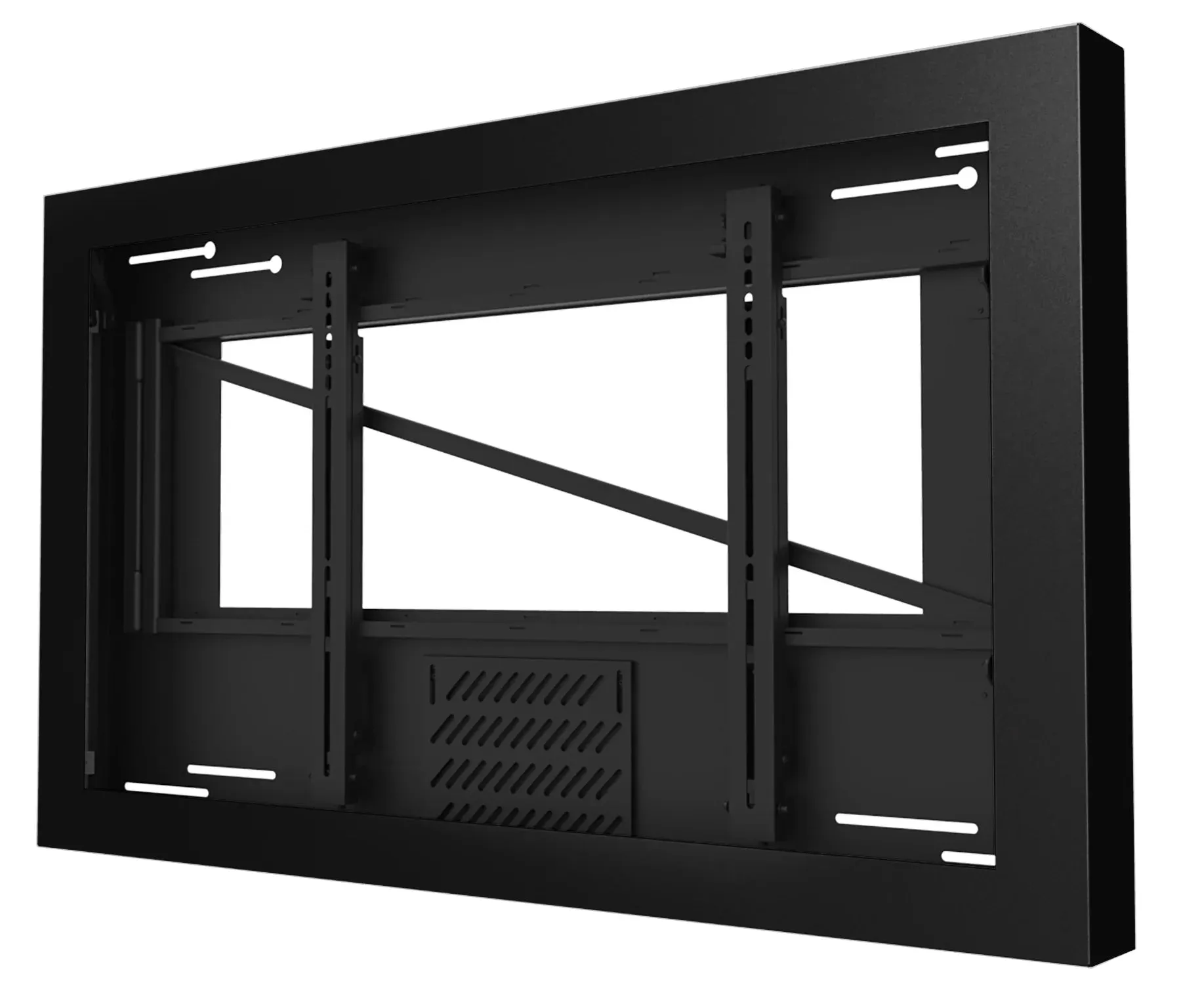 Peerless-AV KIL655-35D On-Wall Landscape Kiosk for 55" Displays up to 3.5" Deep (Black)