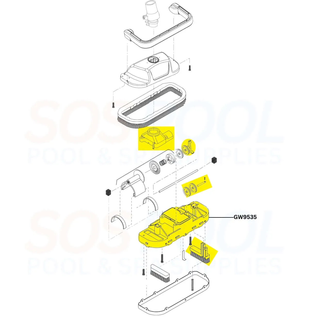 Pentair Lower Body For Great White Cleaners | GW9535