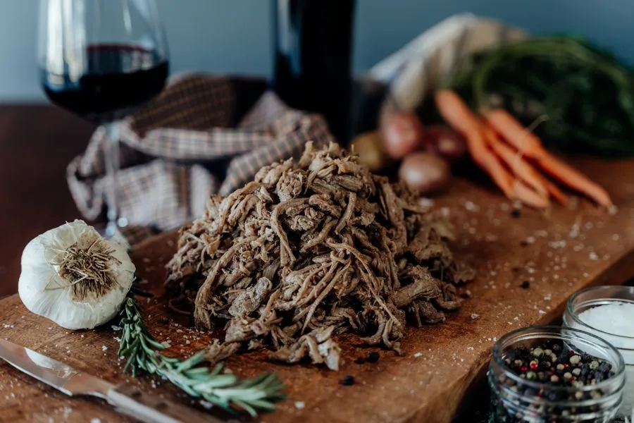 Plain Slow Roasted Shredded Beef - 1 lb.