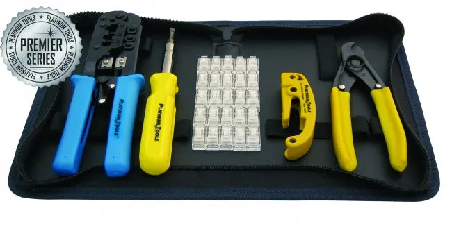 Platinum Tools 90203 Premier Series DATA Connectivity Kit, w/Nylon Zip Case