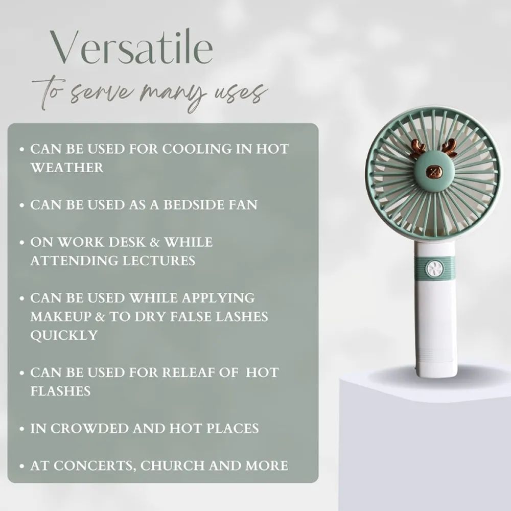 Portable Mini Handheld Rechargeable Fan Wt-Sq219