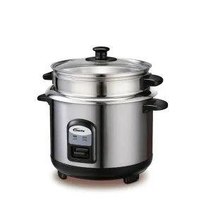 POWERPAC PPRC31 RICE COOKER WITH SINNER POT & FOOD STEAMER 1.0L<br>ឆ្នាំងដាំបាយជាមួយឆ្នាំងខាងក្នុងអ៊ីណុក & ចំហុយ 1 លីត្រ<br>电饭锅, 1.0公升, 蒸汽