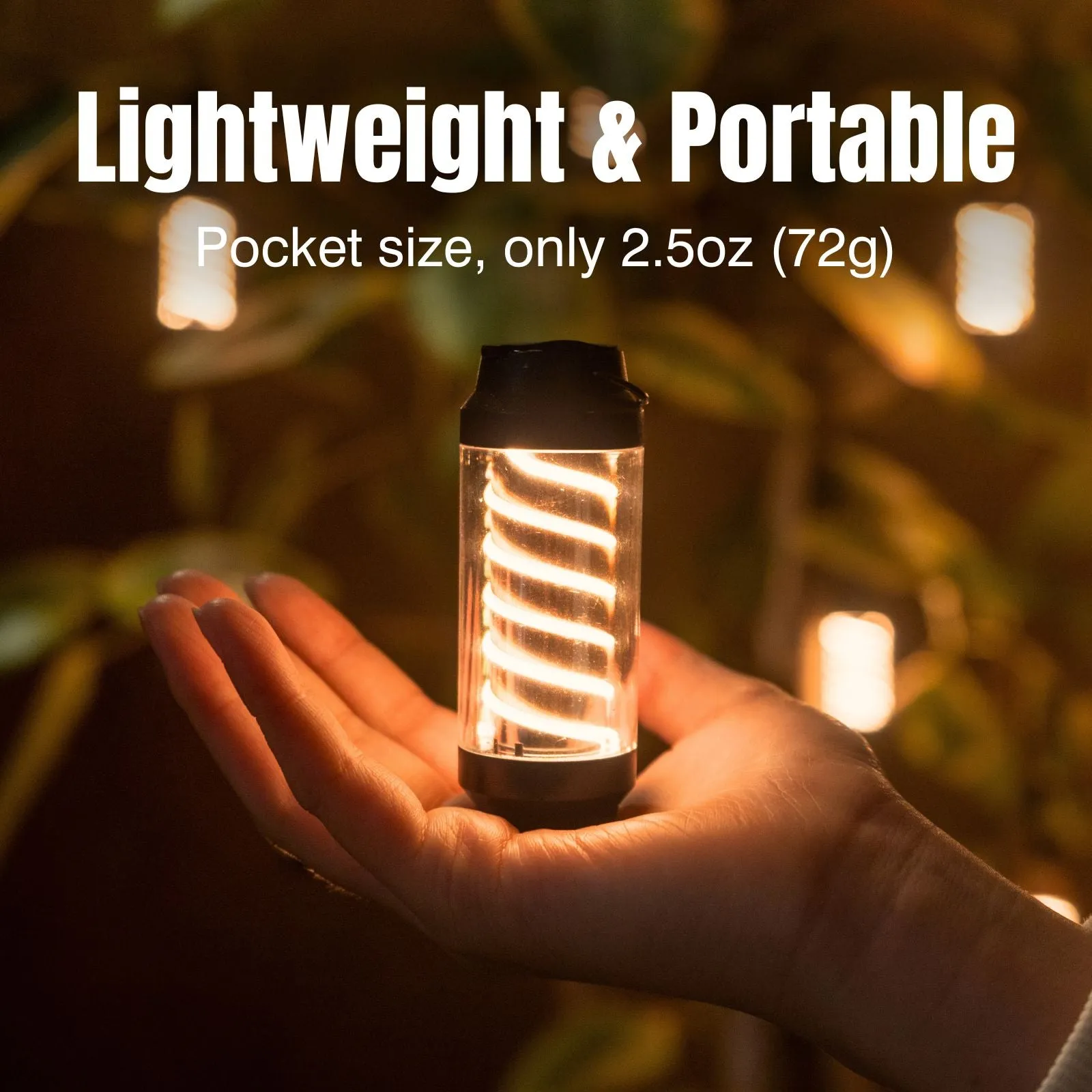 Raddy CL-1 Camping Lantern |  Portable Rechargeable Flashlight | 7 Light Modes | IPX6 Waterproof